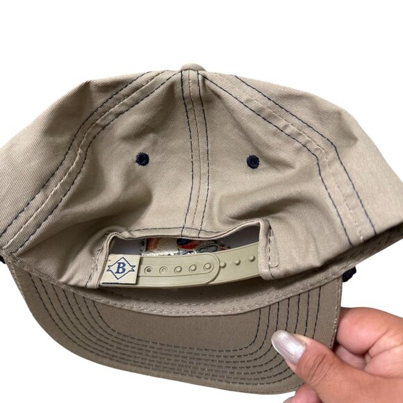 Burlebo Tan Embroidered Flying Mallard Duck Rope Paddy Cap Snapback Mens OS - Picture 4 of 6